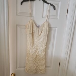 Charles Henry Ivory Lace Dress